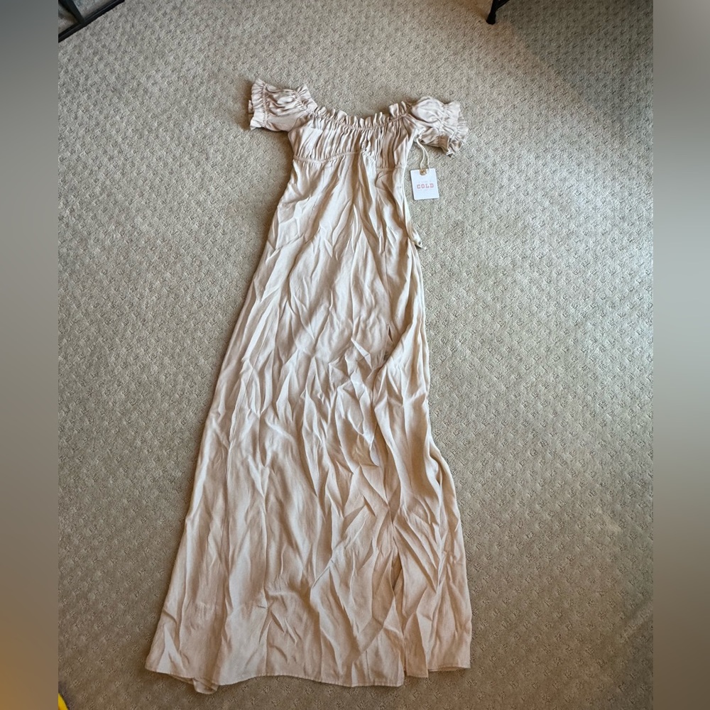 Stone Cold Fox custom champagne dress